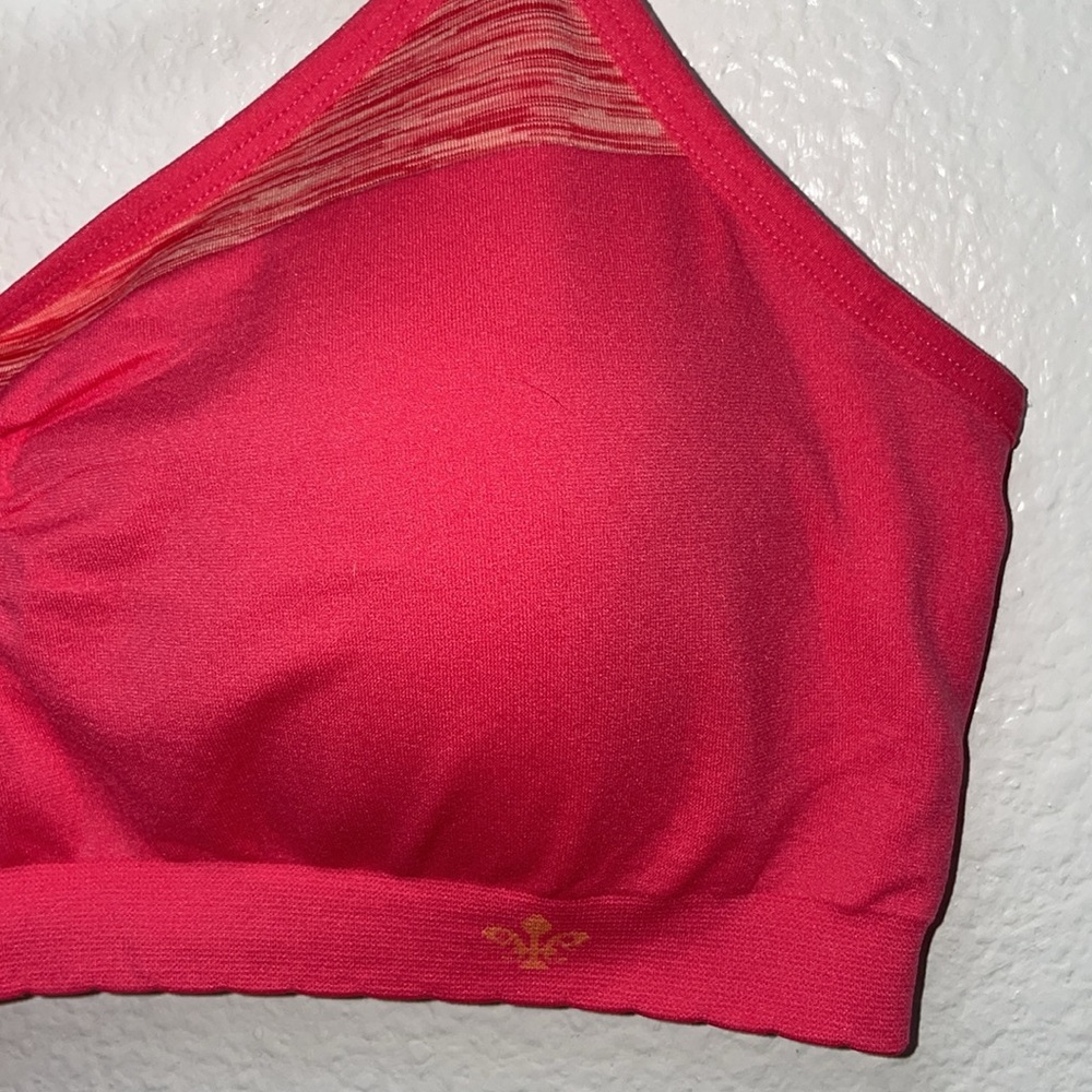 Lily of France Pink Bra with Stretchy Material - Picture 2 of 5